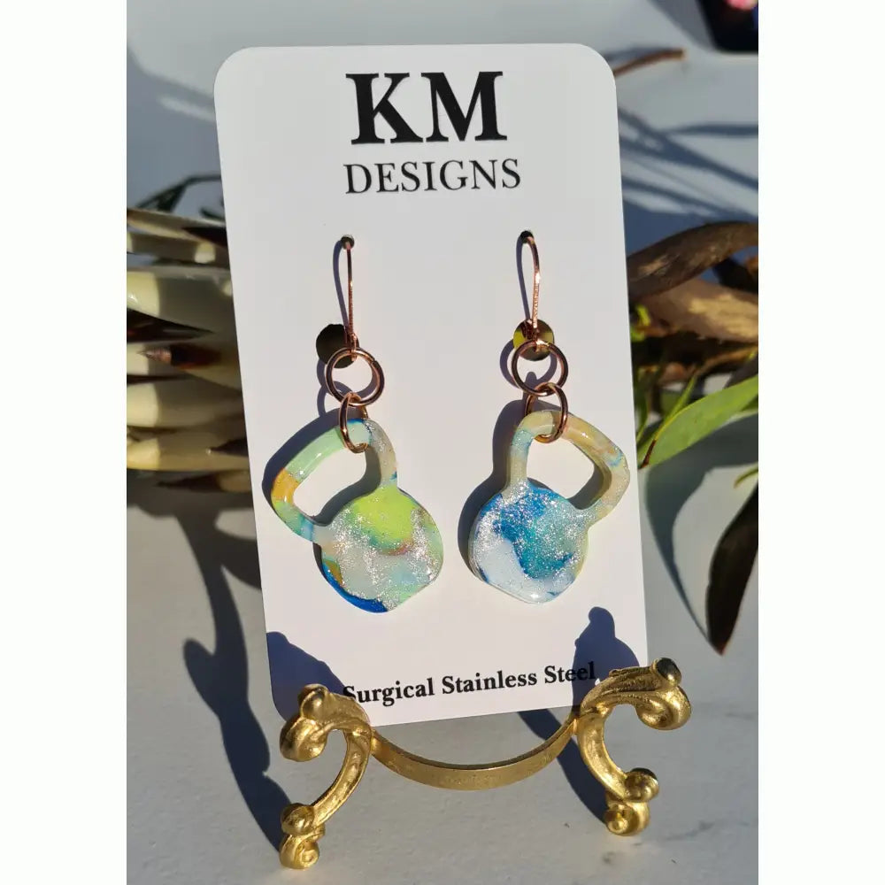 Handmade Earrings - Kettlebells