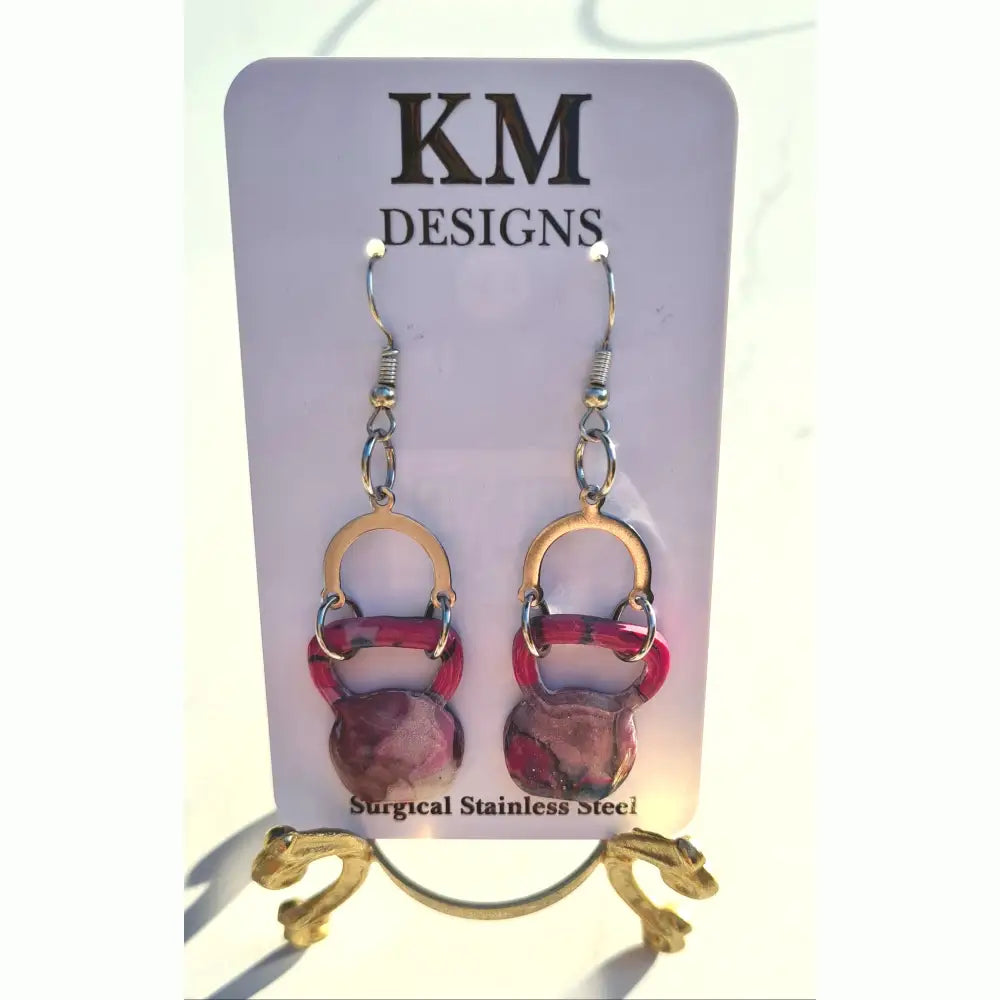 Handmade Earrings - Kettlebells