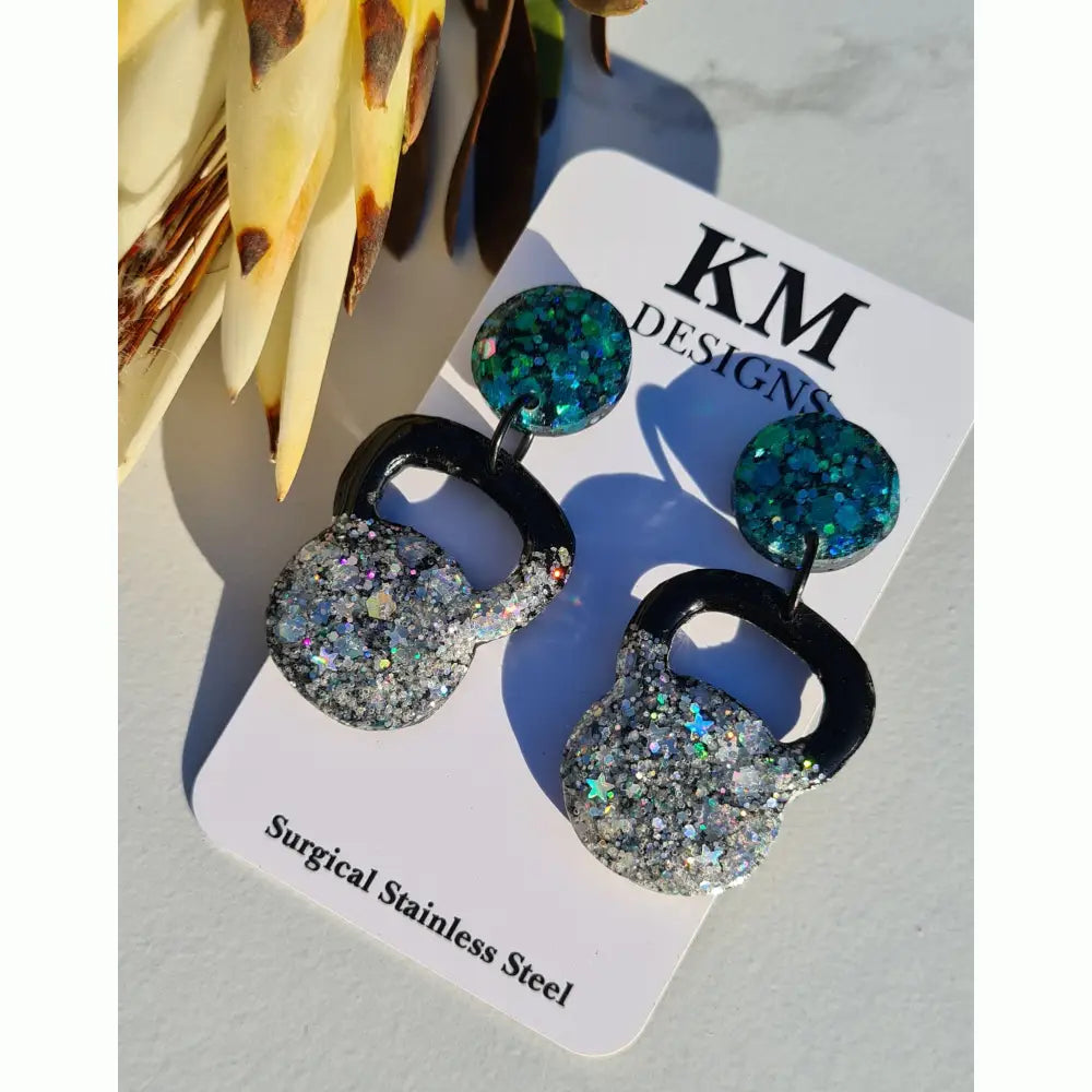 Handmade Earrings - Kettlebells