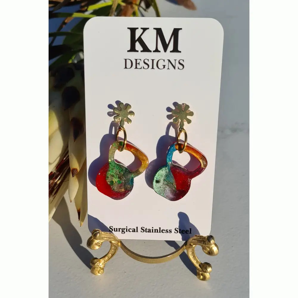 Handmade Earrings - Kettlebells