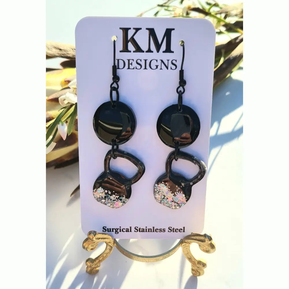 Handmade Earrings - Kettlebells