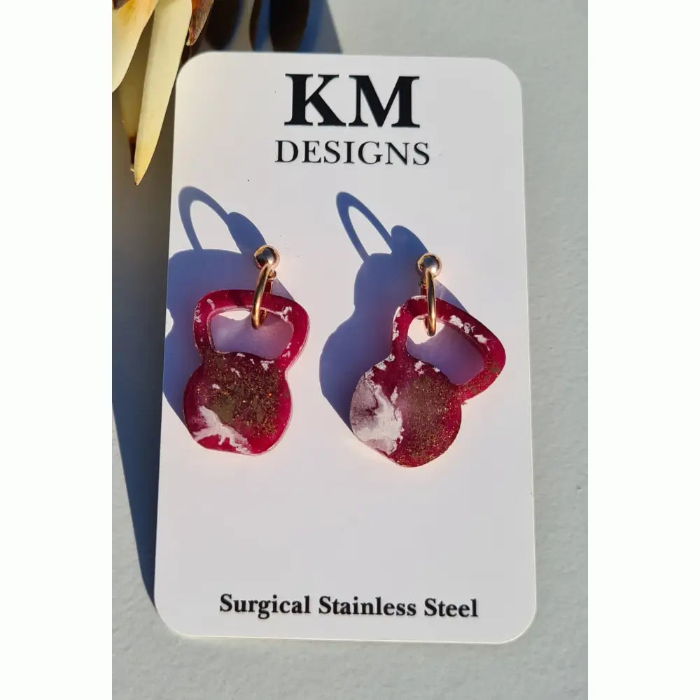 Handmade Earrings - Kettlebells