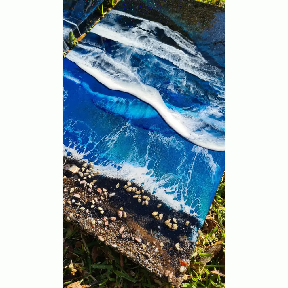 Waves On A Starry Night - Triptych Artworks