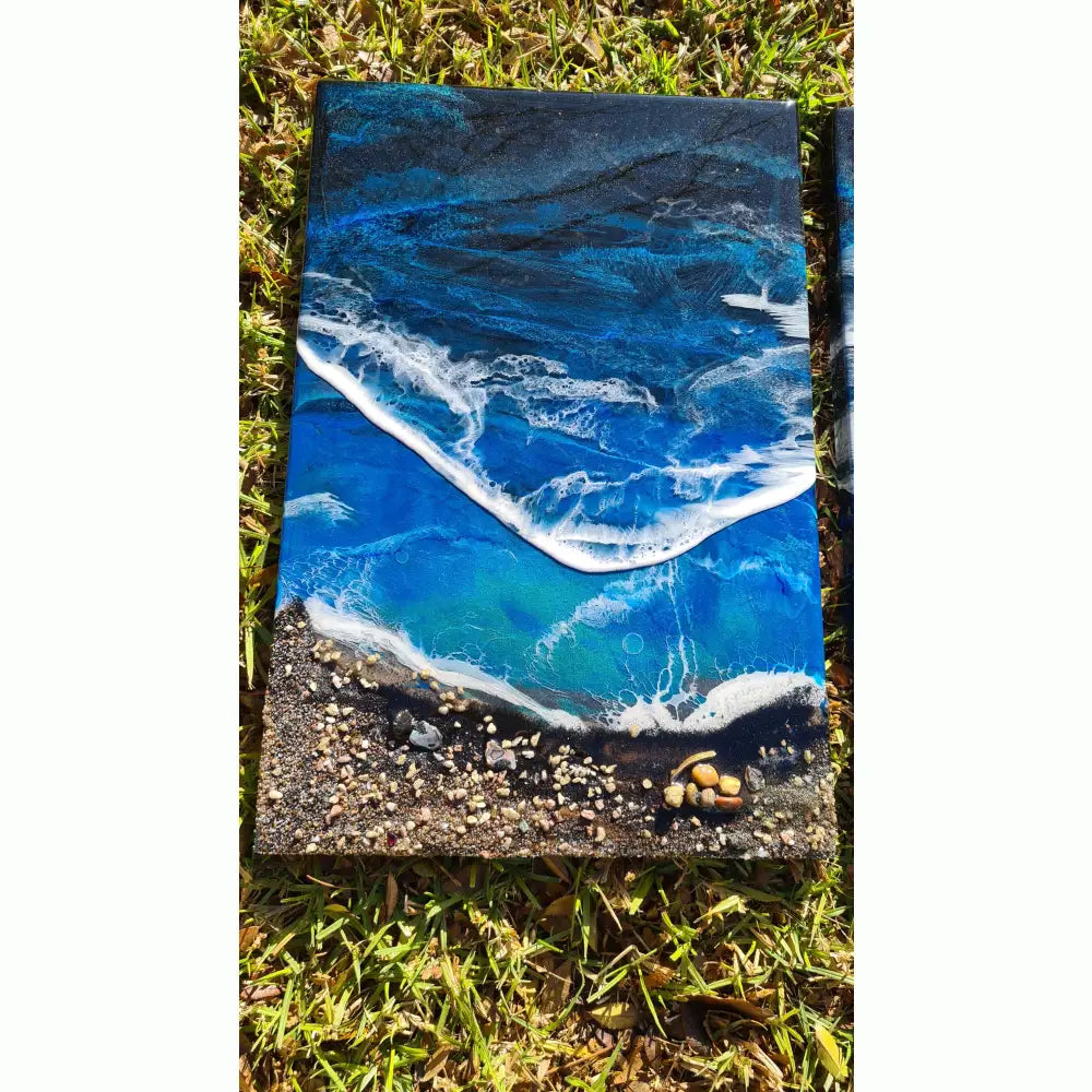 Waves On A Starry Night - Triptych Artworks